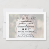 4 Foto Liebe ist Geduld Hochzeit Nachponement Save The Date (Rückseite)