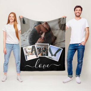 4 FOTO LIEBE PERSONALISIERT FLEECEDECKE