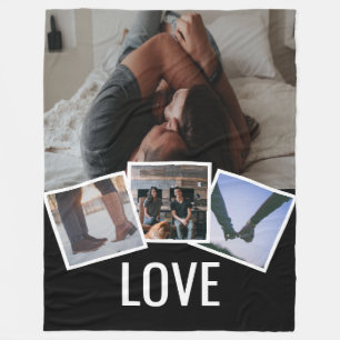 4 FOTO LIEBE PERSONALISIERT FLEECEDECKE