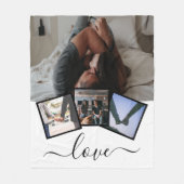 4 FOTO LIEBE PERSONALISIERT FLEECEDECKE (Vorderseite)
