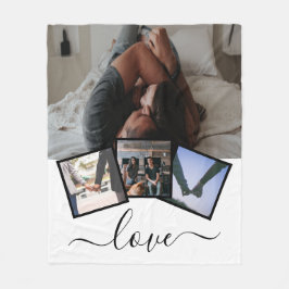 4 FOTO LIEBE PERSONALISIERT FLEECEDECKE