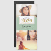 4-Foto-Magnetkarten für den Abschluss Magnetkarte (Vorne/Hinten)