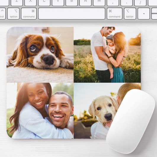 4-Foto-Maus-Pad-VorlagenCollage Edge Print Mousepad