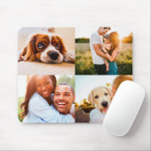 4-Foto-Maus-Pad-VorlagenCollage Edge Print Mousepad (Mit Mouse)