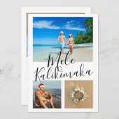 4 Foto Mele Kalikimaka Personalisierte Weihnachten (Vorne/Hinten)