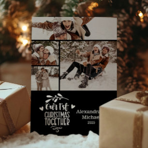 4 Foto Minimalistisch Erstes Weihnachten gemeinsam
