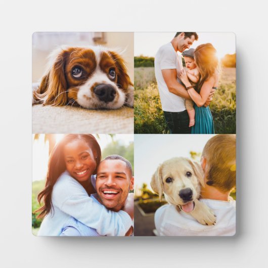 4 Foto mit Standvorlagenrand Fotoplatte (Vorderseite)