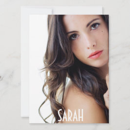 4 Foto Modell Kopfschuss Comp Card Weiße Vorlage