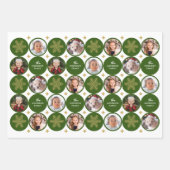 4 Foto Moderne Weihnachten Geschenkpapier Set (Vorderseite)