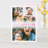 4 Foto Muttertag Karte (Gelbe Blume)