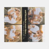 4 Foto Neue Eltern Familie Fleecedecke (Vorderseite (Horizontal))
