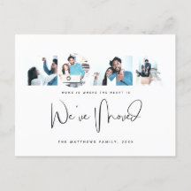 4 Foto Neue Zuhause Änderung der Ankündigung