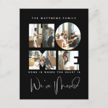 4 Foto Neue Zuhause Änderung der Ankündigung