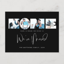 4 Foto Neue Zuhause Änderung der Ankündigung