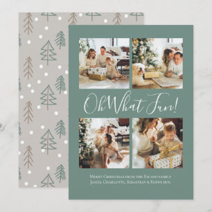 4 Foto oh Was Spaß Nordic Christmas Feiertagskarte