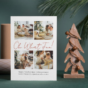 4 Foto oh Was Spaß Nordic Christmas Feiertagskarte