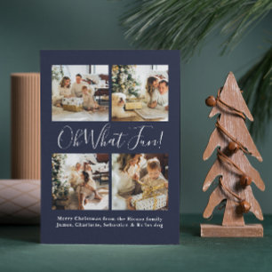 4 Foto oh Was Spaß Nordic Christmas Feiertagskarte