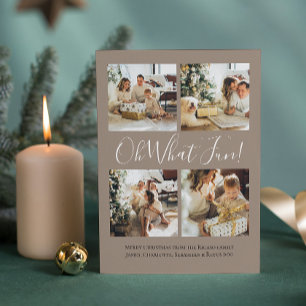 4 Foto oh Was Spaß Nordic Christmas Feiertagskarte