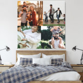 4 Foto Personalisierte benutzerdefinierte Collage Leinwanddruck (Insitu (Schlafzimmer))