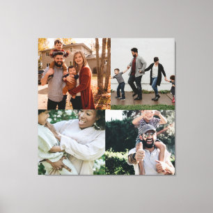 4 Foto Personalisierte benutzerdefinierte Collage Leinwanddruck