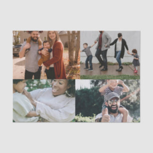 4 Foto Personalisierte benutzerdefinierte Collage Seidenpapier