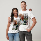 4 Foto Personalisierte benutzerdefinierte Collage T-Shirt (Unisex)