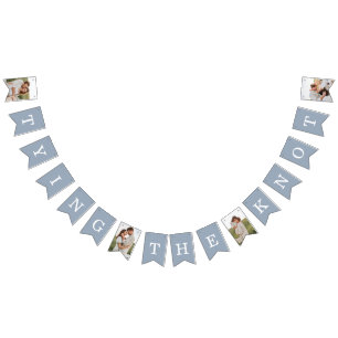 4 Foto Probe Dinner Blaue Jagdfahnen Wimpelkette