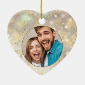 4 Foto Schneeflocke Keramik Ornament (Hinten)