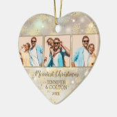 4 Foto Schneeflocke Keramik Ornament (Links)