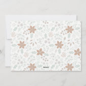 4 Foto Typografie Feiertagskarte (Rückseite)