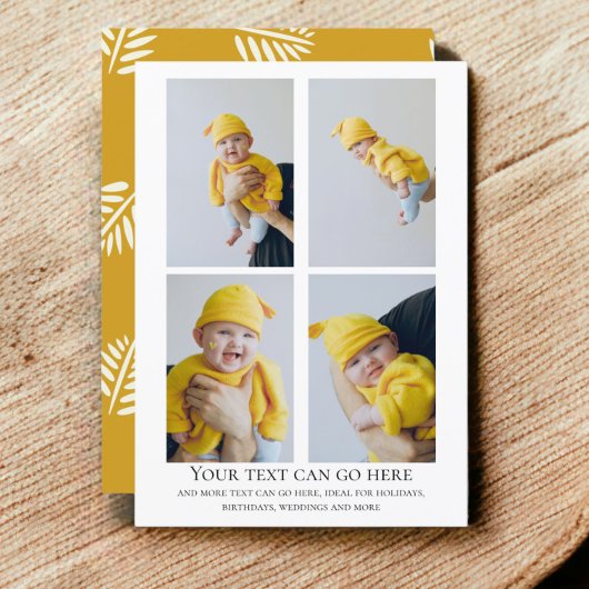 4 Foto- und Blattrückvorlage Karte