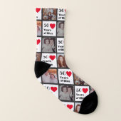 4 Foto Verabredet oder 50. Hochzeitstag Socken (Links - Innen)