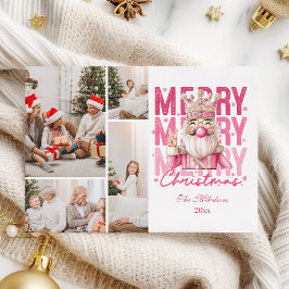 4 Foto Vintag Pink Nutcracker Weihnachten