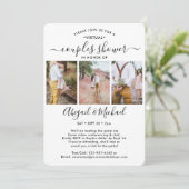 4 Foto Virtual Coups Brautparty per Mail Einladung (Stehend Vorderseite)