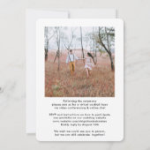 4 Foto Virtual Wedding Livestream Long Distance Einladung (Rückseite)