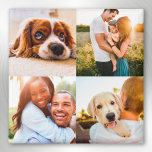 4 Foto von Edge Print Magnet Template Square<br><div class="desc">Personalized 4 Foto von full edge print square magnet. Perfekt for the fridge.</div>