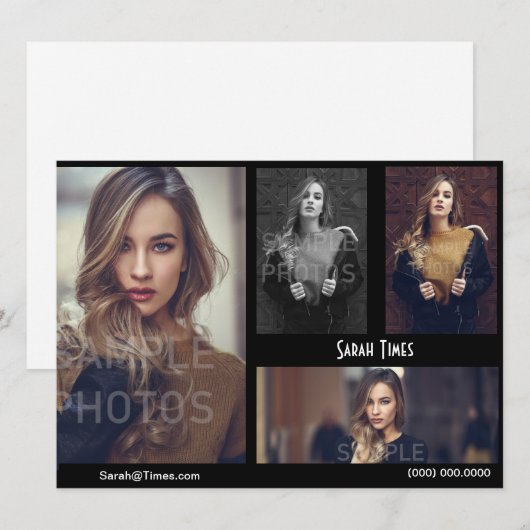 4 Foto-vorbildliche Einladung (Vorne/Hinten)