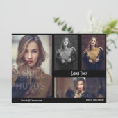 4 Foto-vorbildliche Einladung (Stehend Vorderseite)