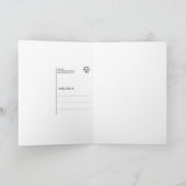 4-Foto-Vorlage mit 2 Textzeilen Moderne Karte (Innenseite)