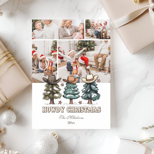 4 Foto Western Howdy Weihnachten