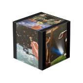 4" Foto-Würfel Würfel (Rückseite Schrägansicht)