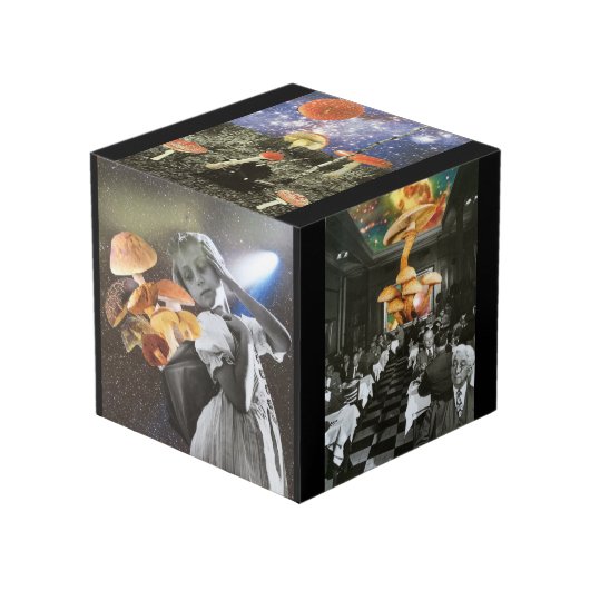 4" Foto-Würfel Würfel (Vorderseite Schrägansicht)