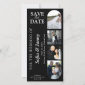 4 Fotoautomaten-Stil Hochzeit "Save the Date"-Lese Save The Date (Vorderseite)
