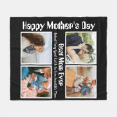 4 FotoCollage Beste Mama je Fleecedecke (Vorderseite (Horizontal))