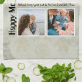 4 FotoCollage Beste Mama je Geschirrtuch (Gefaltet)