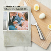 4 FotoCollage Beste Mama je Geschirrtuch (Viertel Falte)