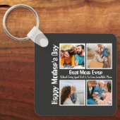 4 FotoCollage Beste Mama je Schlüsselanhänger (Vorderseite)