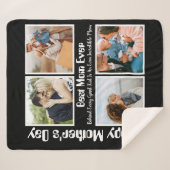 4 FotoCollage Beste Mama je Sherpadecke (Vorderseite (Horizontal))