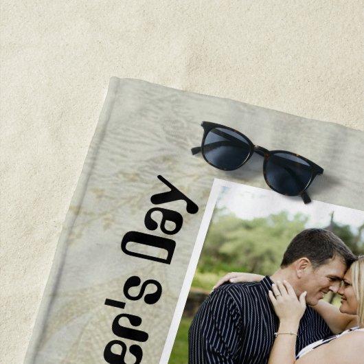 4 FotoCollage Beste Mama je Strandtuch (Beispiel)