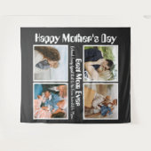 4 FotoCollage Beste Mama je Wandteppich (Vorderseite (Horizontal))